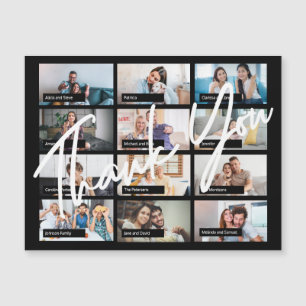 Virtuele online verjaardag custom 12 foto bedankt