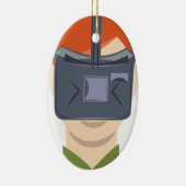 Virtuele realiteit keramisch ornament (Rechts)