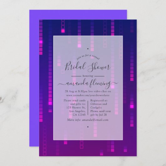 Virtuele Shower Kaart (Voorkant / Achterkant)