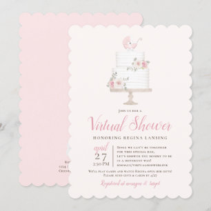 Virtuele Shower roze roze roomkap op lange afstand Kaart