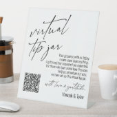 Virtuele tijdelijke tip JAR QR-code wit Reclamebord Met Voetstuk (Insitu)