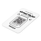 Virtuele Tip Jar met QR Code Magneet (Linkerzijde)
