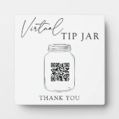 Virtuele tip Jar QR-code Fotoplaat (Voorkant)