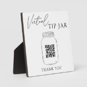 Virtuele tip Jar QR-code Fotoplaat (Voorkant)