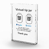 Virtuele tip per vierkante of codetonatie PayPal v Fotoblokken (Rechts)