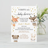 Virtuele uitnodiging voor Baby shower (Staand voorkant)