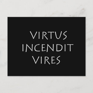 Virtus incendit vires briefkaart