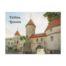 Viru oude stadspoorten, Tallinn Estland reis foto