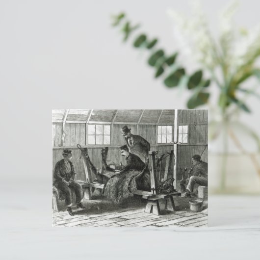 Virus uit het kalf halen briefkaart (Staand voorkant)