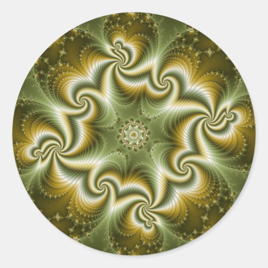 Virusmutatie Ronde Sticker (Voorkant)