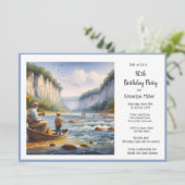 Vis 50ste verjaardag kaart (Staand voorkant)