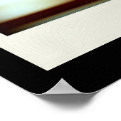 Vis-à-vis variation 3D Computer Art poster noir (Coin)