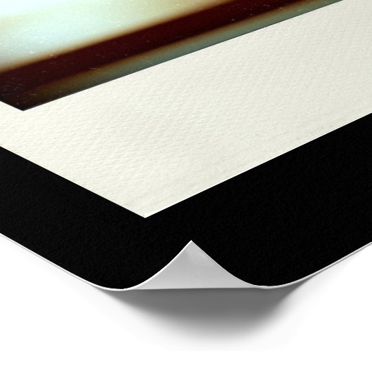 Vis-à-vis variation 3D Computer Art poster noir (Coin)