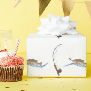 Vis aan de haak cadeaupapier