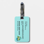 Vis Acrylhoudend Bagagelabel (Achterkant verticaal)