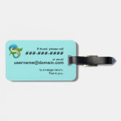 Vis Acrylhoudend Bagagelabel (Achterkant horizontaal)