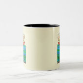 Vis Ahoy! Tweekleurige Koffiemok (Center)