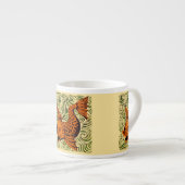 Vis Antiek Tegel Oude kunst Espresso Kop (Voorkant rechts)