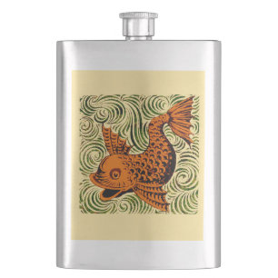 Vis Antiek Tegel Oude kunst Flacon