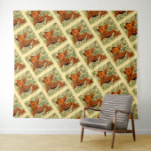 Vis Antiek Tegel Oude kunst Wandkleed (In Situ (horizontaal))