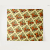 Vis Antiek Tegel Oude kunst Wandkleed (Voorkant (horizontaal))