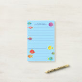 Vis Aquarium Schattig Kids Post-it® Notes (Op bureau)