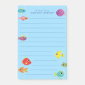 Vis Aquarium Schattig Kinderen Post-it® Notes (Voorkant)