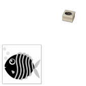 Vis Aquarium Tropisch Leuk Kind Rubberstempel (Gestempeld)