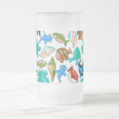 Vis Aquarium Vis Patroon Matglas Bierpul (Center)