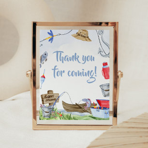 Vis Baby shower Bedankt voor uw komst Poster