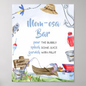 Vis Baby shower Moeder Osa Bar Poster (Voorkant)