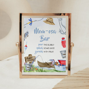 Vis Baby shower Moeder Osa Bar Poster