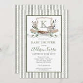 Vis Baby shower uitnodiging (Voorkant / Achterkant)