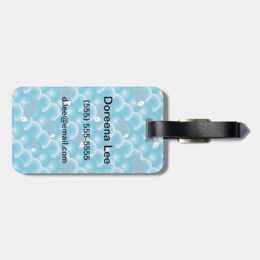 vis bagagelabel (Achterkant horizontaal)