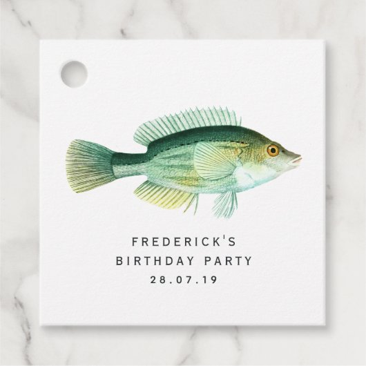 vis bedankjes labels (Voorkant)