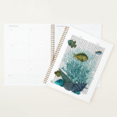 Vis, blauwe schalen en koralen planner (Display)