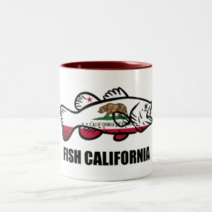 Vis California Baars Tweekleurige Koffiemok