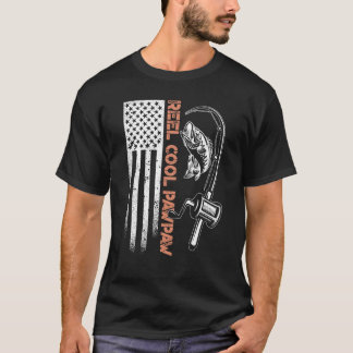 Vis Camouflage Amerikaanse Vlag Vis Has cool Pa T-shirt