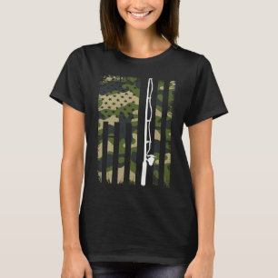 Vis Camouflage Ons Amerikaanse Vlag Visser Patr T-shirt