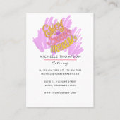 Vis catering visitekaartje (Achterkant)