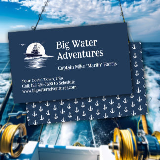 Vis charter visitekaartje
