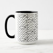 Vis Chevron Stripe Geometric Pattern Mok (Links)