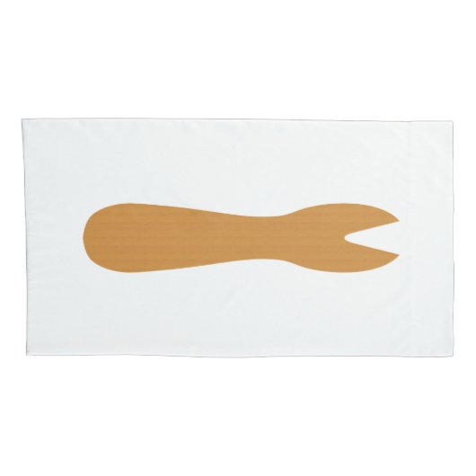 Vis & Chips Shop Wooden Fork Kussensloop (Achterkant-Rechts)