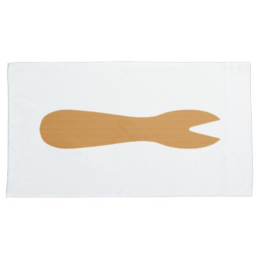 Vis & Chips Shop Wooden Fork Kussensloop (Voorkant-Rechts)