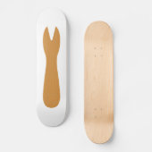 Vis & Chips Shop Wooden Fork Skateboard (Voorkant)