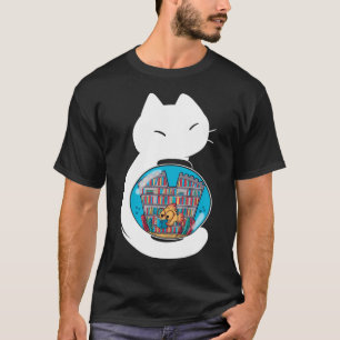 Vis Cozy Bibliotheek T-shirt