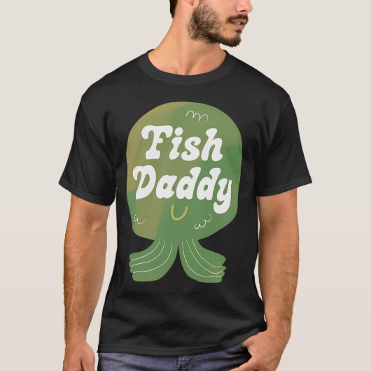 Vis Daddy Badge T-shirt (Voorkant)
