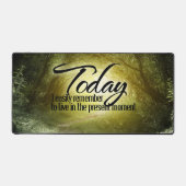 "Vis dans le présent" Motivation Affirmation (Recto)