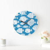 vis: decoratieve illustratieset. grote klok (Huis)