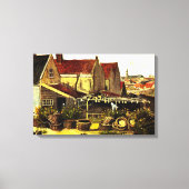 Vis droogblauw door Vincent van Gogh Canvas Afdruk (Voorkant)